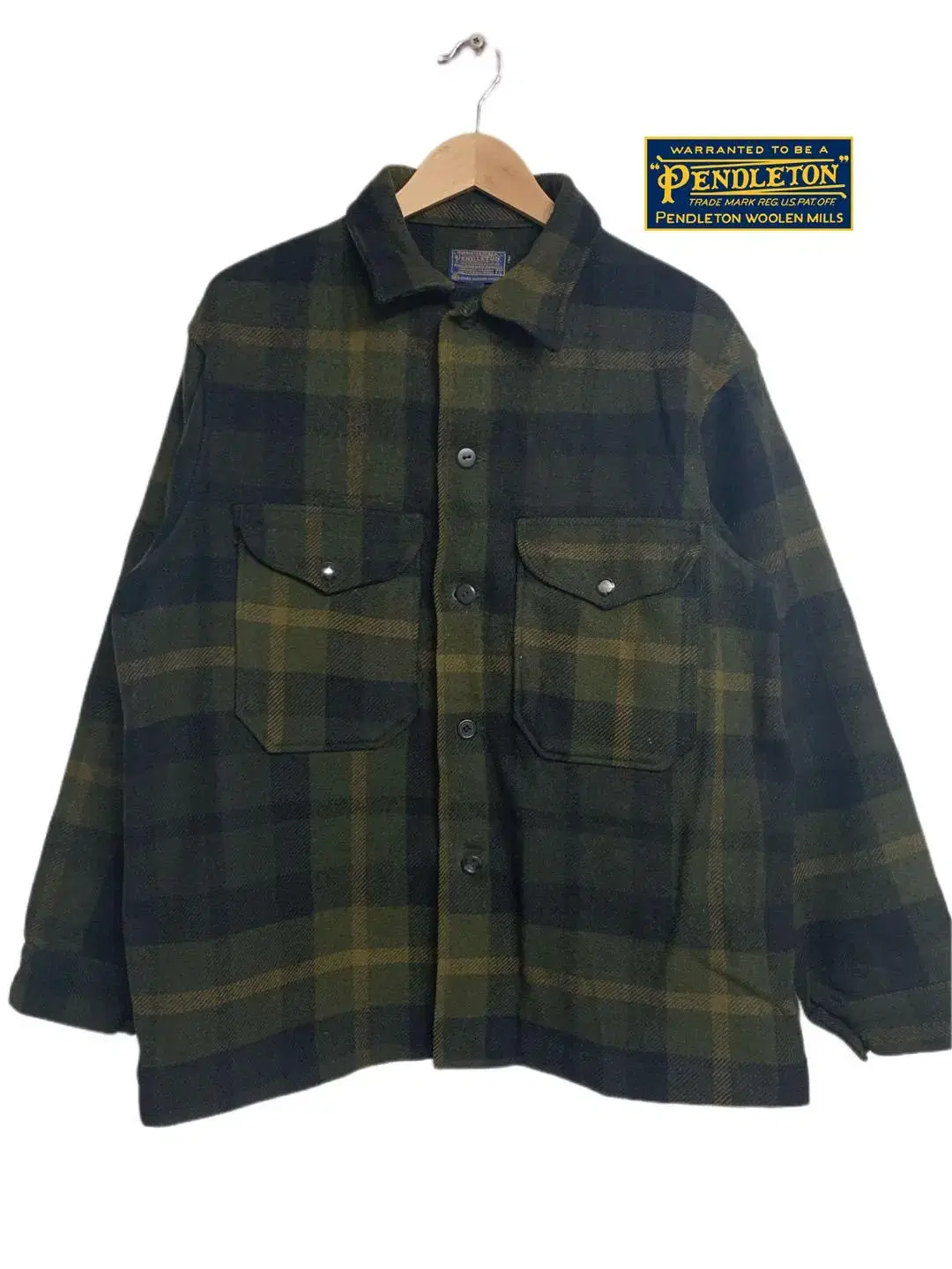 [XL] Pendleton 패턴 울 자켓